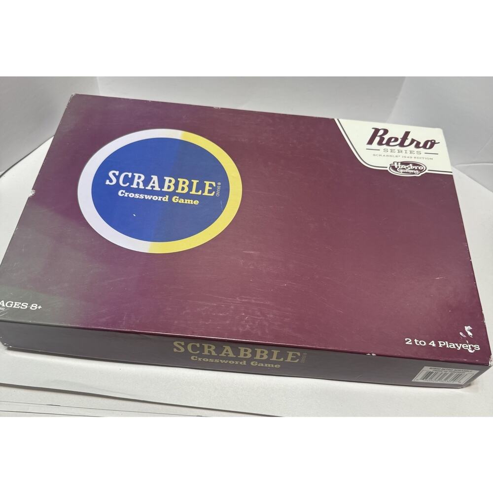 Scrabble Retro Series 1949 Edition COMPLETE Hasbro Gaming‎ 2014 Crossword Game